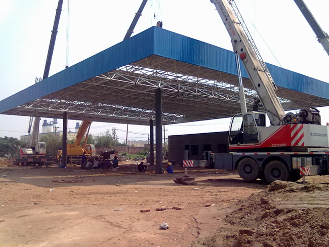 敦煌加气站网架工程