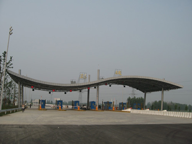 敦煌收费站网架