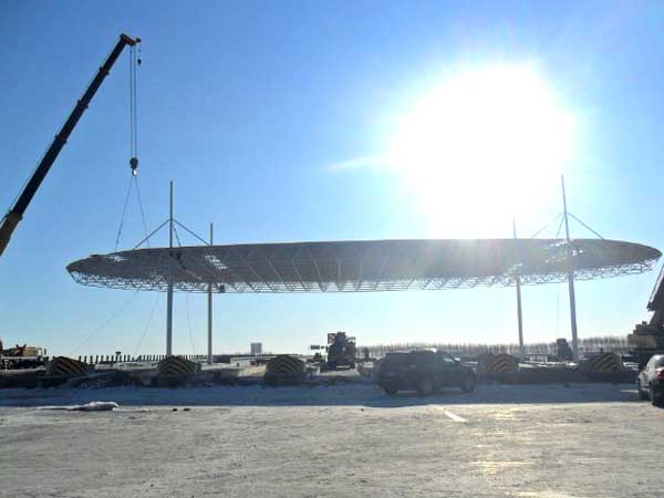 敦煌加油站网架案例